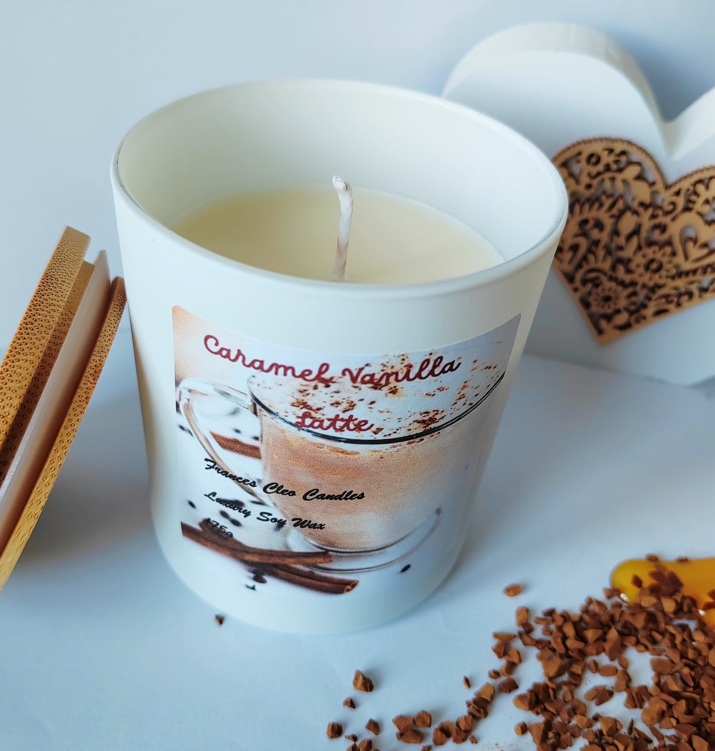 Caramel Vanilla Latte Soy Wax Candle