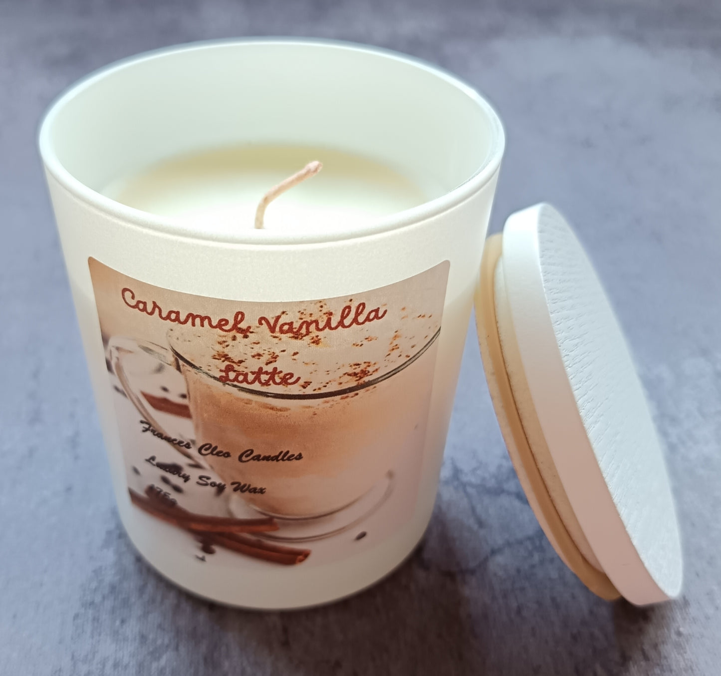 Caramel Vanilla Latte Soy Wax Candle